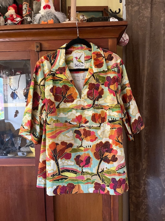 Lesley Evers Tops - Leslie Evans Brooklyn tunic shirt in Sonoma Landscape